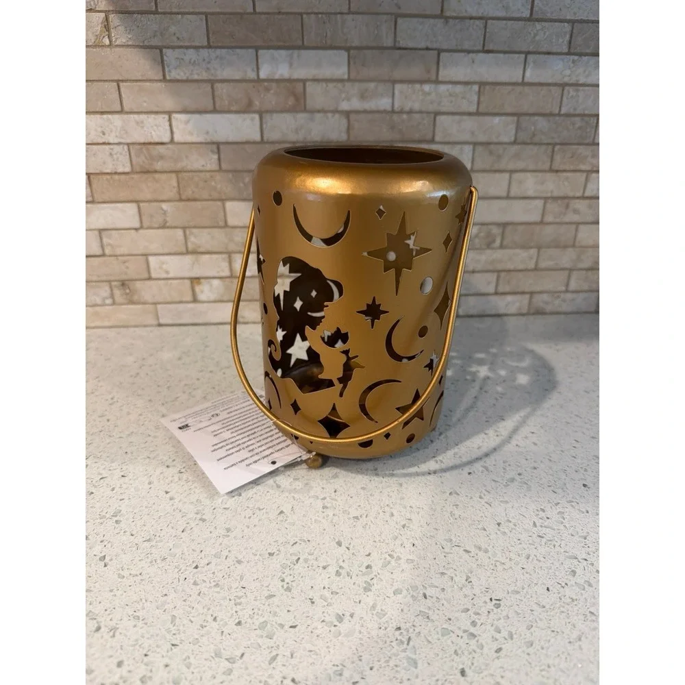 Disney Aladdin Jasmine Lantern‎ Candle Holder Tea Light Gold NWT